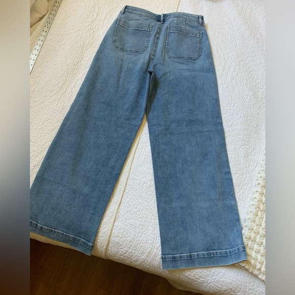 Talbots denim trouser sailor buttons high rise - Picture 4 of 6